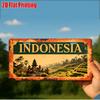 D Flatpc Vintage Metal Sign Outdoor Wall Art (xcm) INDONESIA Aluminum Sign Vehicle Decor Home DecorRetro Bali Decor