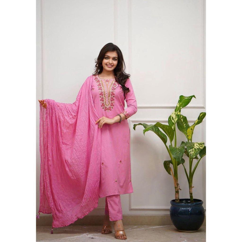 Presenting New Roman Fabric Beautiful Suit Set
