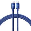 Jingyao Dual Type-C Data Cable - 120W Fast Charging, Braided, C To C Flash Charger