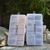 500pcs Carbon Steel Fishing Hooks 3# -12# 10 Sizes Fish Hooks with Hole Fishing Tackle Box