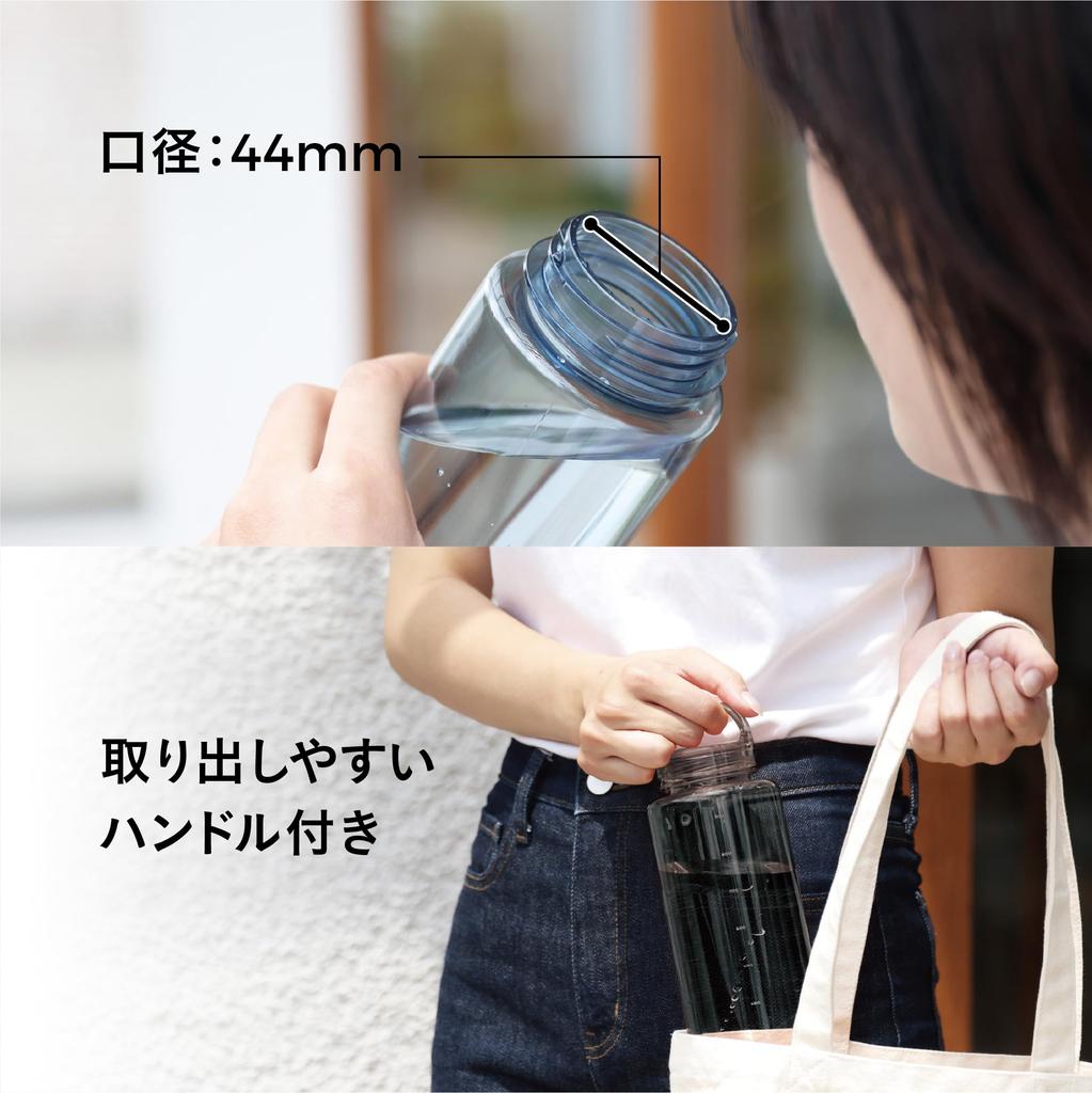 CB Japan EDGE Bottle 1000ml Water Bottle Tritan BPA-Free Lightweight Dishwasher Safe Memory Half Rotation Easy Open Close Silicone Seal
