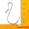 80pcs Stainless Steel S Shaped Hooks 4.5cm/1.77inch Silver S Shaped Metal Hooks Clip Stainless Steel Metal Hangers Bathroom