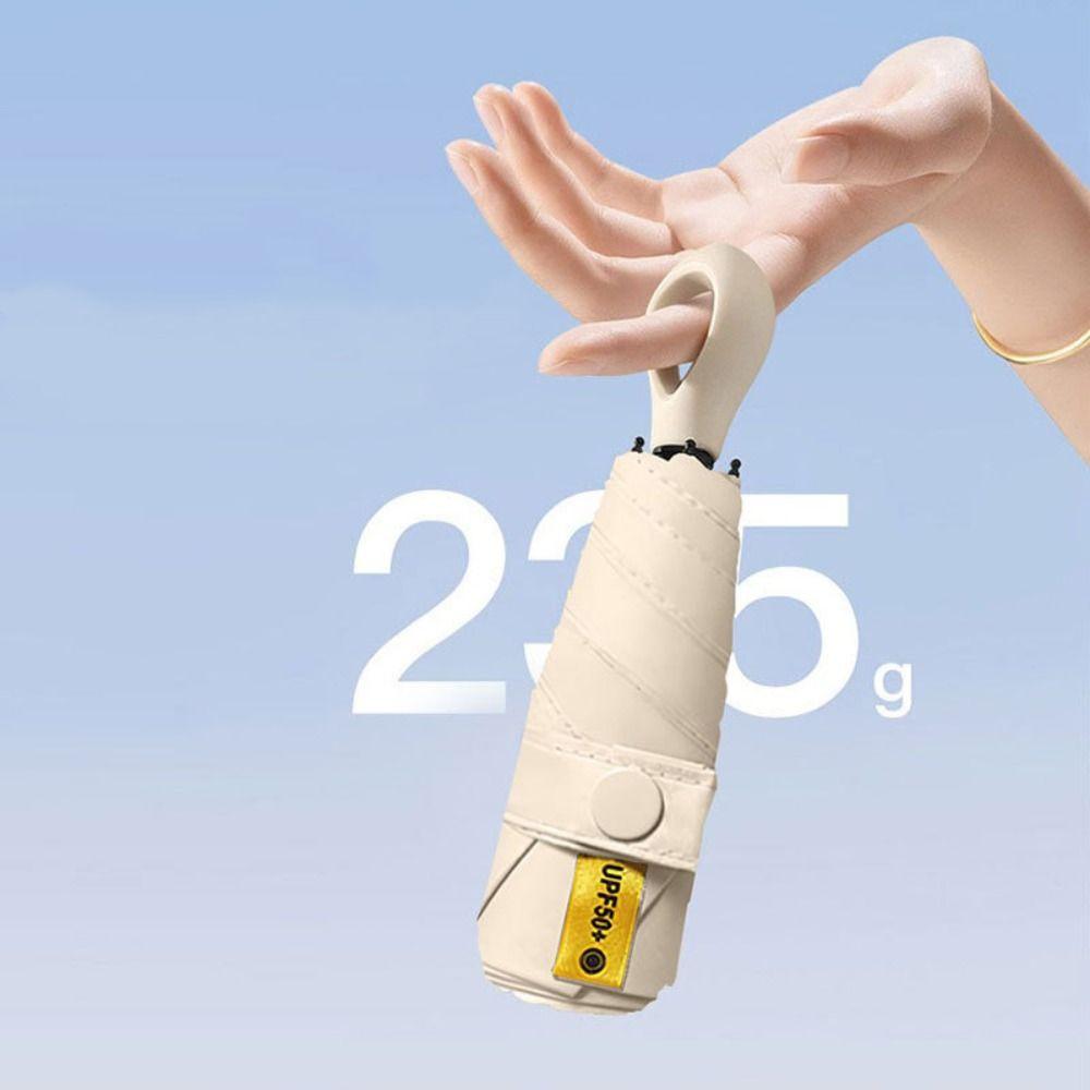 Anti UV Portable Rain Umbrella Windproof Sun Shade Pocket Parasol Mini Sun Umbrella  Student