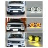 Powerful Fog Lights Assembly For Land Rover Range Rover Discovery 4 LR2 2010-2016 Angel Eye Head Light LED Daytime Running Light