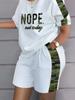 Casual Top & Shorts Set Sets Casual Short Sleeve Tshirt Outfit Women Summer Gradient 3D Print Pocket Short Sets Suit Female T Shirt Shorts