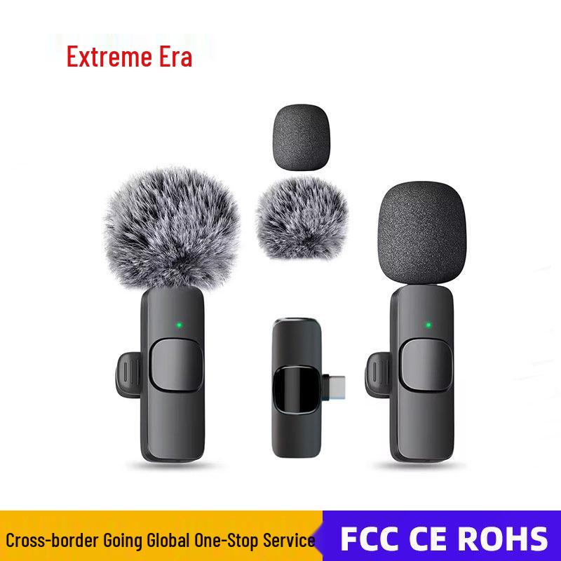 Portable Wireless Lavalier Microphone for Audio & Video Recording – Mini K1