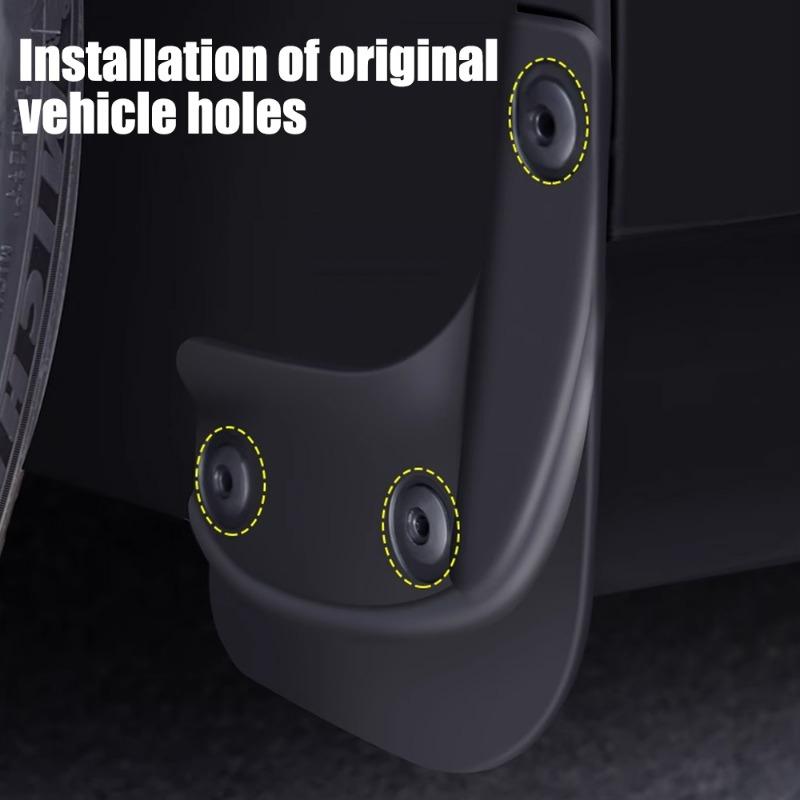 Schmutzfänger für Tesla Model 3 Highland 2024 Kotflügel Offizielle Vorder- und Hinterradkotflügel Spritzschutz Model3 Zubehör