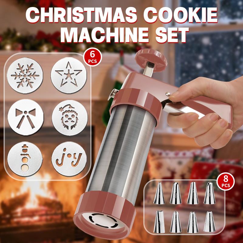 Decorating Tool Set: Cookie Press, Meringue Decorating Tips, Cream Gun