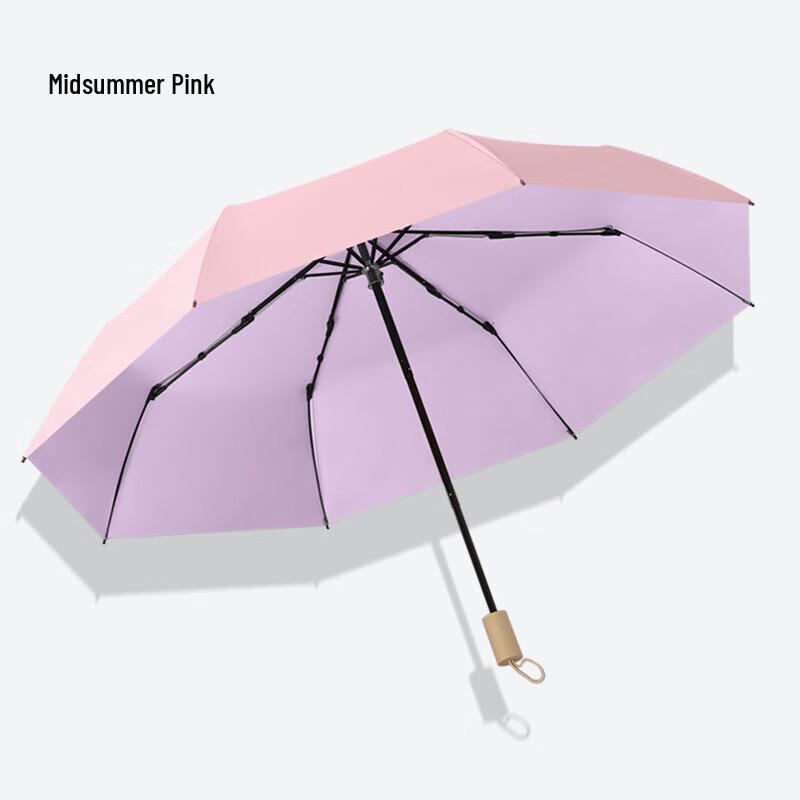 XuQing Three-Fold Manual Sun/Rain Umbrella