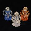 Handmade Sitting Ganesha Sculpture Resin Art Ganesha Car Ornaments  Home Decor