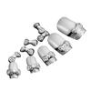 10 Pcs 3D Clear Alloy Rhinestone Bow Tie Nail Art Slices Studs DIY Decorations