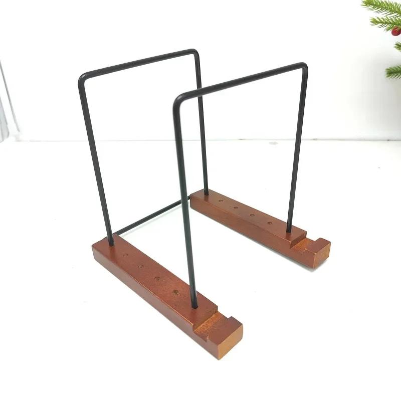 Vinyl storage, vinyl album storage rack, record holder bracket, desktop wooden record holder, vinyl record holder,