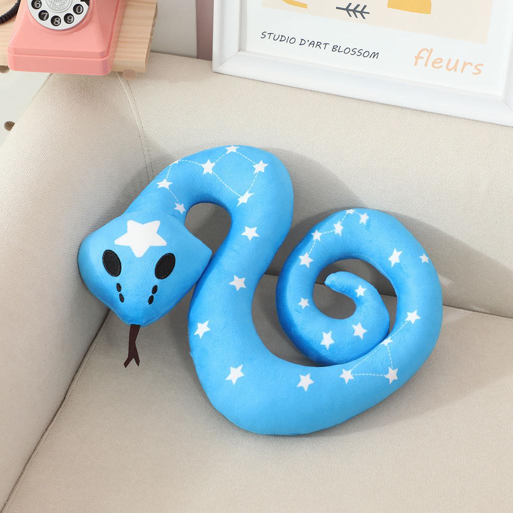 

Toys Snake Plush Cartoon Animals Fill Doll Tattoo Simulation Gift Childrens Day 60cm/23.62in синій