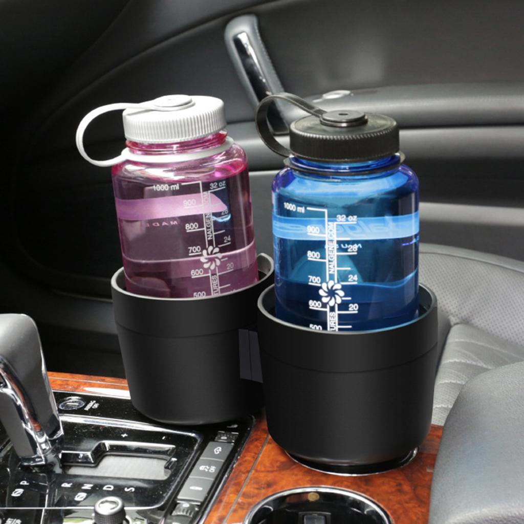 Cup Holder Expander for Car, 2 In 1 All Purpose Car Cup Holer and Organizer with Adjustable Base for 34oz Drink Bottles