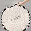 Round Bathroom Floor Mat Fan-shaped Shower Room Anti-slip Bathroom Waterproof Carpet for Elderly People Anti-fall Waterproof Suction Cup Foot Mat