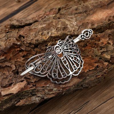Punk-style Retro Viking Butterfly Alloy Hairpin Parties Music Festivals Cosplay Occasions Fashionable and Personalized Headwear