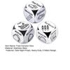 1/2/3Pcs Stainless Steel Food Decision Dice 6 Sides Barbecue Mexican American Seafood Italian Chinese Dinner Decider Dice