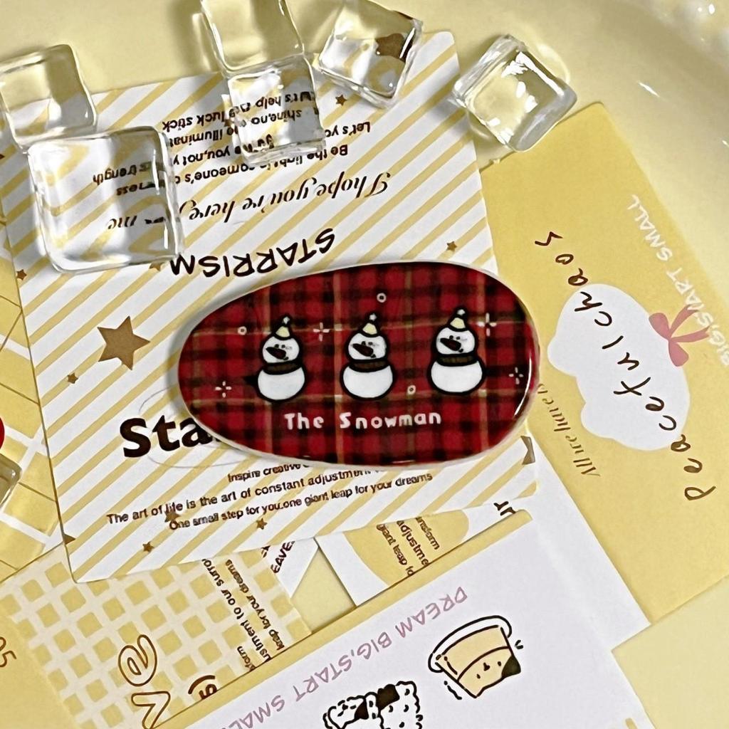 Reindeer Snowflake Hair Clip & Christmas Candy No-Trace Hair Accessory Gift Set