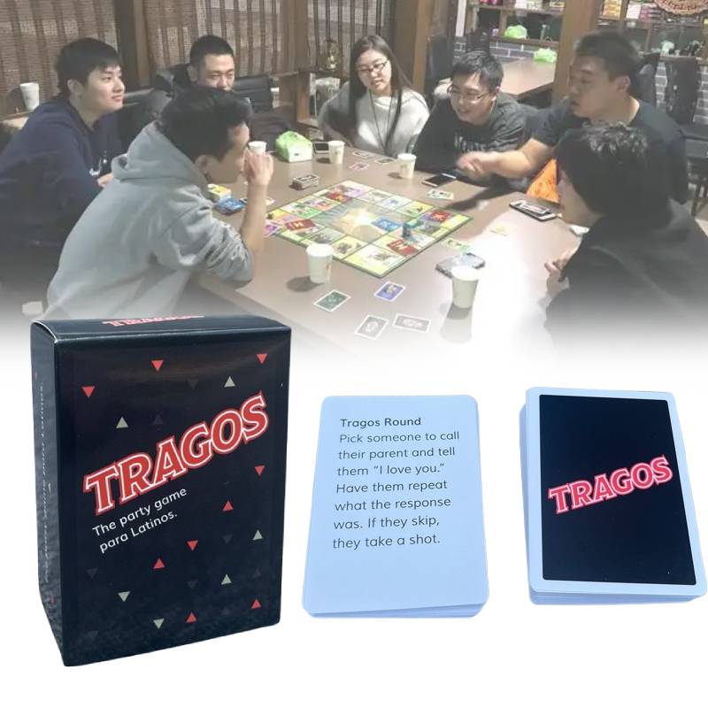 Party The Tragos Game Para Latinos Cards Game Family Party Play Props Toy Funny