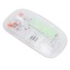 Transparent Wireless Bluetooth Mouse with USB Receiver 2.4G 3 Adjustable DPI Computer Mouse for PC