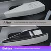 For Volkswagen VW ID3 id.3 ID.4X/CROZZ Car Door Handle Armrest Window Lift Panel Cover ABS Silver Carbon Sticker Car Accessories