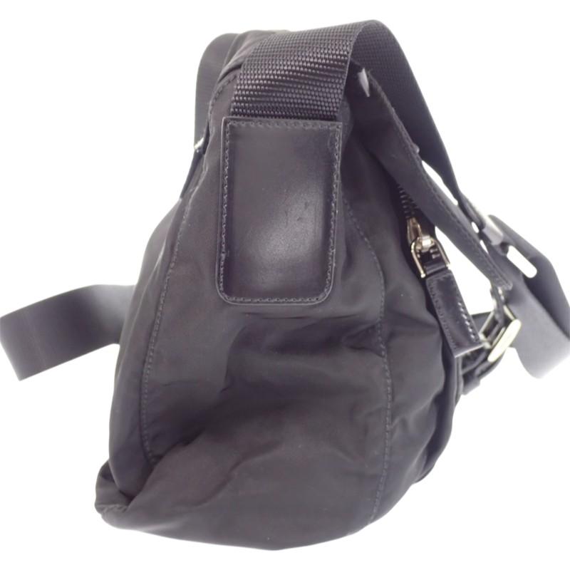 Prada BT8994 Shoulder Bag Black Nylon Mens