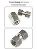 304 Stainless Steel Swivel Union Female Thread Pipe Fitting, Double Female Thread, 6 Points, 4 Points, 1 Inch, for Water Meter/Pump