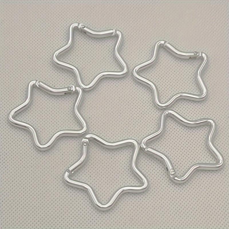Five-Pointed Star Aluminum Alloy Carabiners, Keychain Clips, Outdoor Camping Key Rings, Water Bottle Hooks, Backpack Accessories