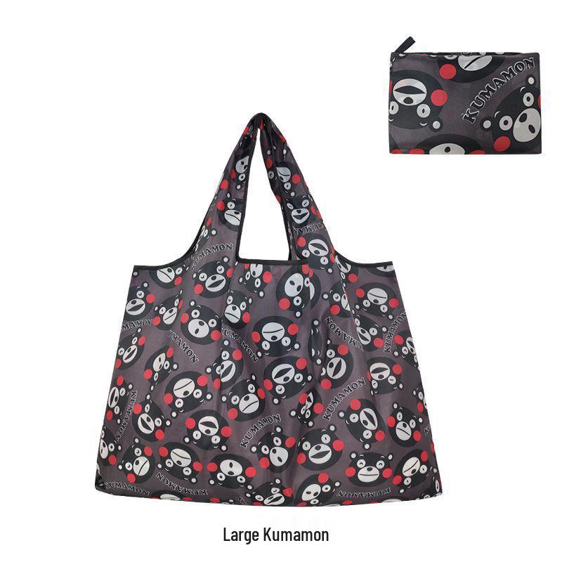 Women's Eco-Friendly Cute Cartoon Waterproof Shopping Bag - Lightweight and Foldable with Large Capacity