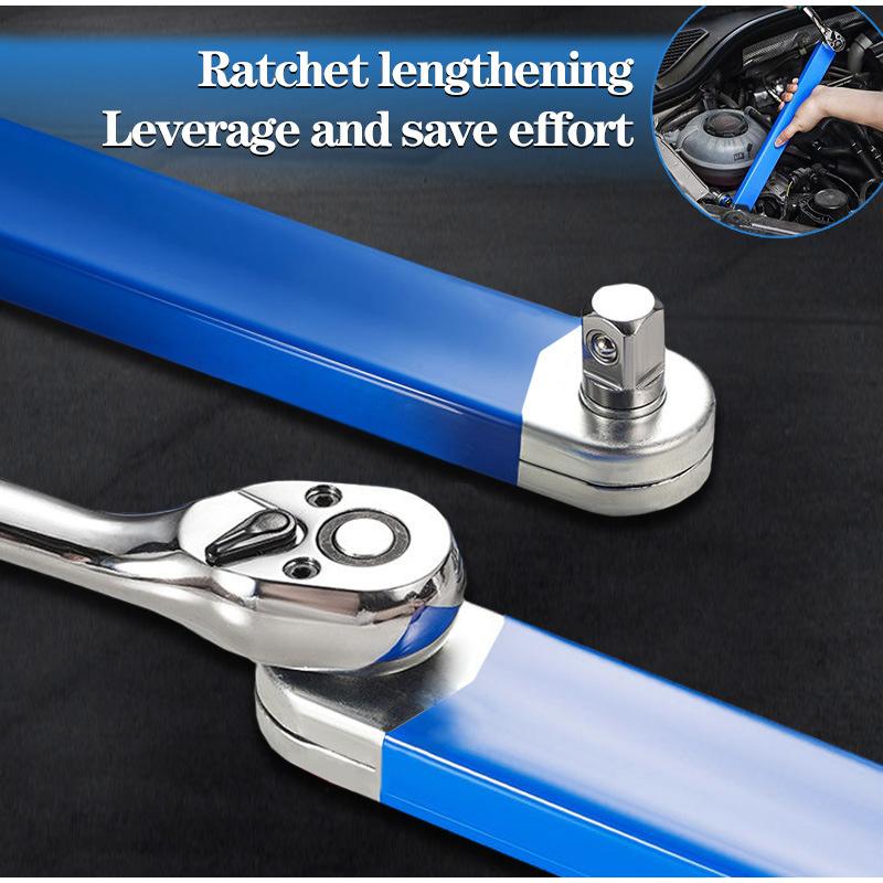 Compact Offset Extension Wrench 4 Adapter Dual Purpose Impact Socket Ratchet For Automotive Narrow-slit Disassembling Hand Tool