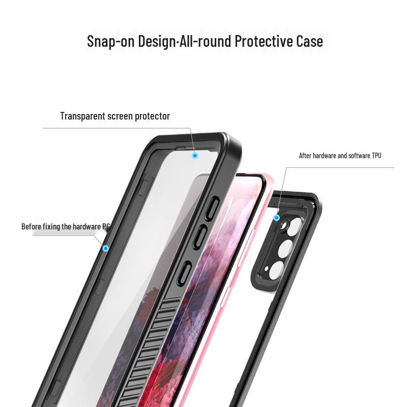 Red Pepper Waterproof Shockproof Case for S20FE & S21FE - Outdoor & Diving Protection