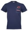 T-shirt Officiel Deadpool Impression Poche sous Licence Bleu Film Marvel Nouveau S M L T-shirt Unisexe