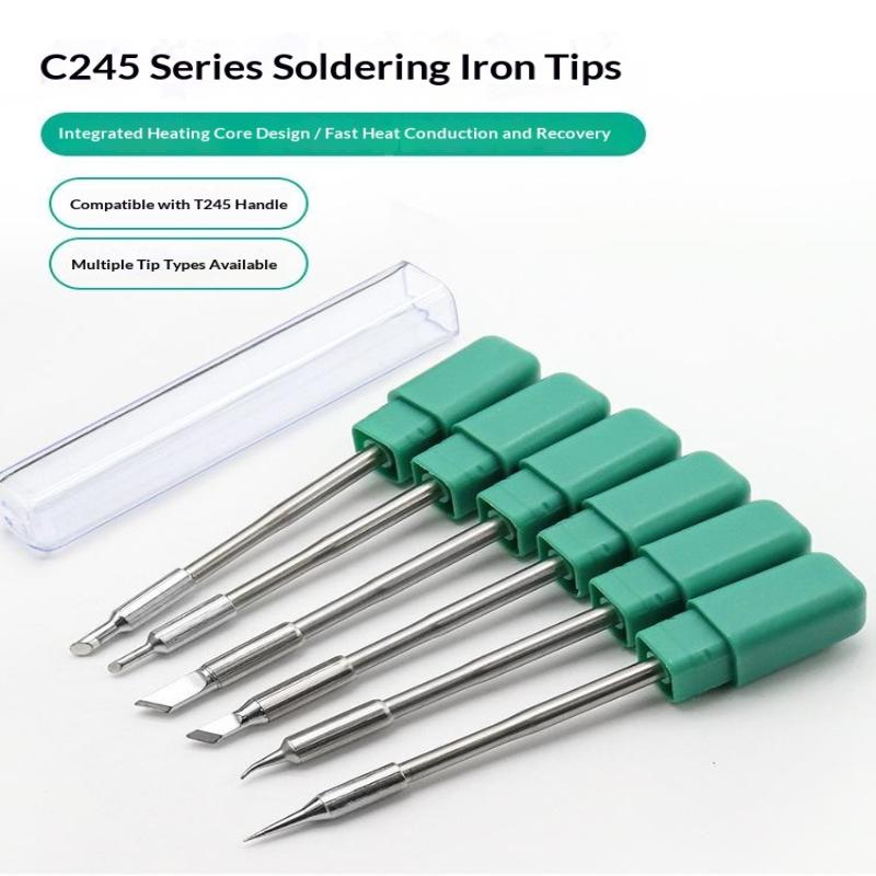 C210 C245 Soldering Iron Tip Universal T245 Handle Suitable for Soldering Station Mobile Phone Motherboard Repair Professional Tools