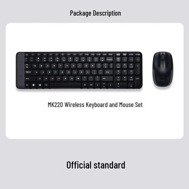 

Logitech MK220 Wireless Keyboard and Mouse Combo