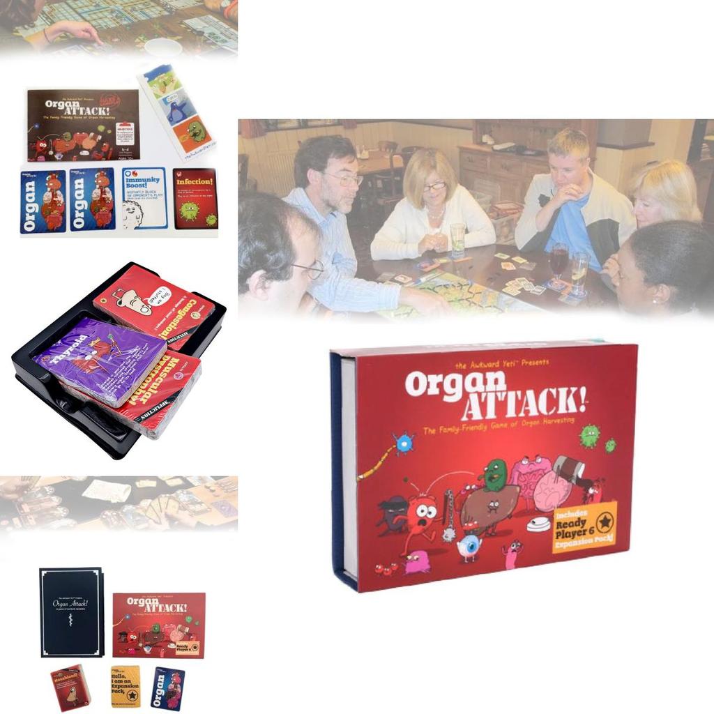 Pútavá útok orgánov Plná anglická útok orgánov človeka Stolová hra pre spoločenské stretnutia