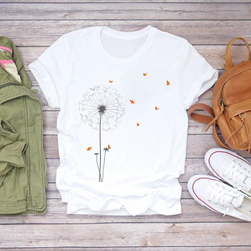Women Cartoon Dog Tshirts Funny Face Animal Casual Pet Love Fashion Print Lady T-Shirts Top Womens Graphic Female T-Shirt