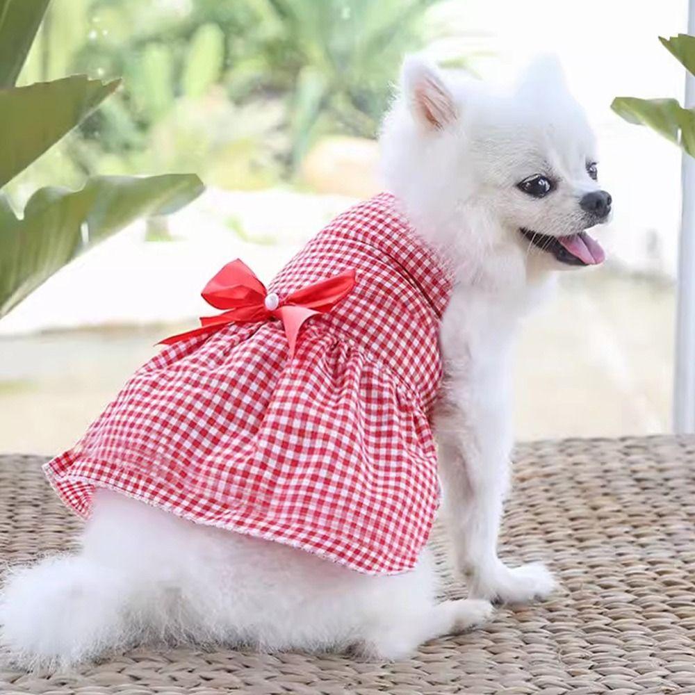 Summer Dog Princess Dress Flower Dog Skirt Cute Cat Accessories Cat
