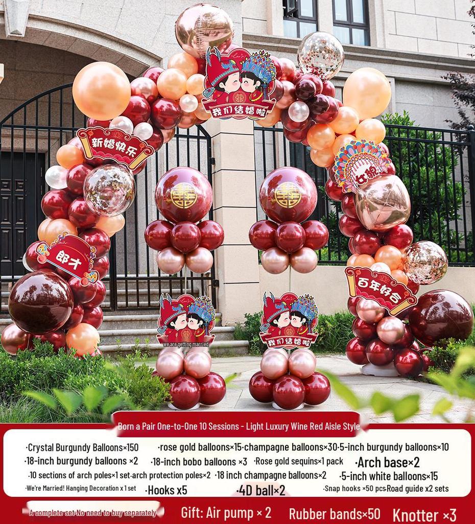 Wedding Balloon Arch Stand for Outdoor Aisle or Doorway Decoration