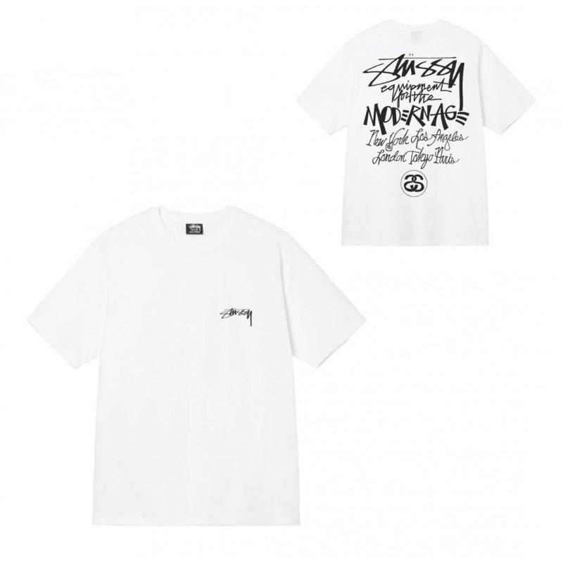 Camiseta de Algodón Streetwear para Hombre y Mujer Corte Holgado Manga Corta Camiseta Gráfica Casual Unisex Cuello Redondo
