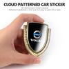 Cloud Motif Car Emblem Aluminum Alloy Auto Body Decoration Sticker For Volvo V40 V60 C30 C70 S60 S80 S90 XC40 XC60 XC70 XC90 T6