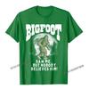 Bigfoot Saw Me But Nobody Believes Funny Sasquatch Moon TShirt Camisas Unisex Cool Tops  Tees Cotton Unisex Top TShirts Oversized