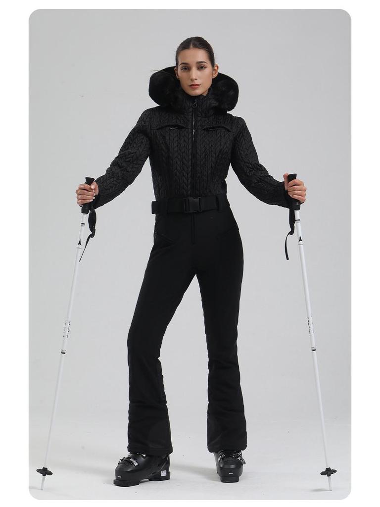 Women's Waterproof & Windproof Ski Suit Set: New One-Piece for Outdoor Sports