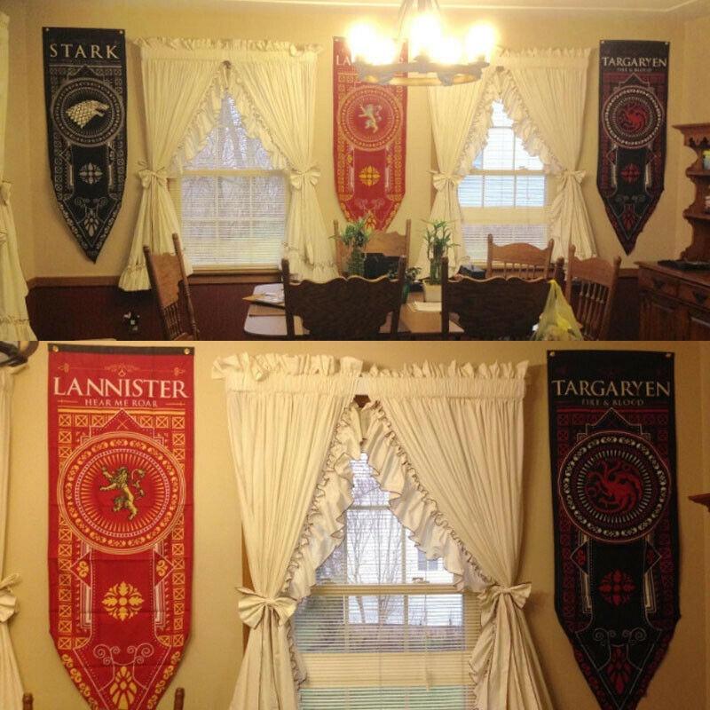 Authentic Game Of Thrones Got House Sigil Tournament Banner Flag Poster Decal