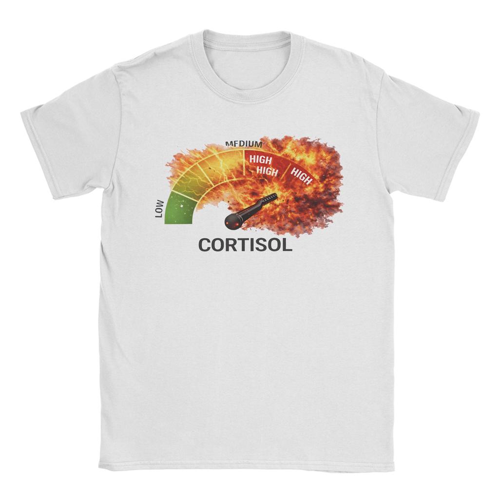 Mens Womens Low Cortisol Levels V T Shirt Cotton Printed Tee Shirts  Clothing Outfits