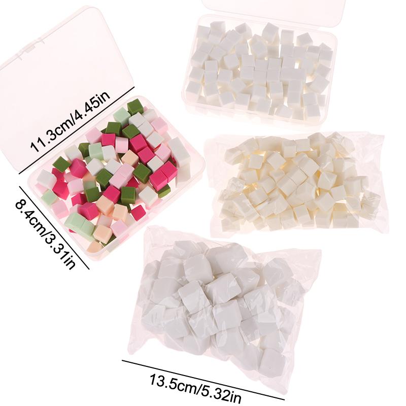 20/30/50/100Pcs 1/1.5Cm Soft Sponges Gradient Nail Art Stamper Tools Color Fade Manicure Diy Creative Nail Accessories