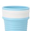 Collapsible Travel Cup Reusable Portable Silicone Folding Coffee Cup for for Outdoor Camping 750mlLight Blue