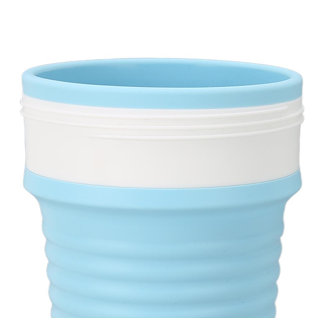 Collapsible Travel Cup Reusable Portable Silicone Folding Coffee Cup for for Outdoor Camping 750mlLight Blue