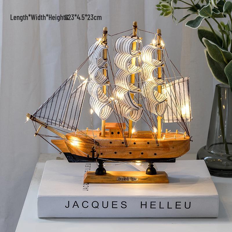 Sailboat Ornament: Creative Home Décor for Living Room, Wine Cabinet, Graduation Gift, or Office Desktop