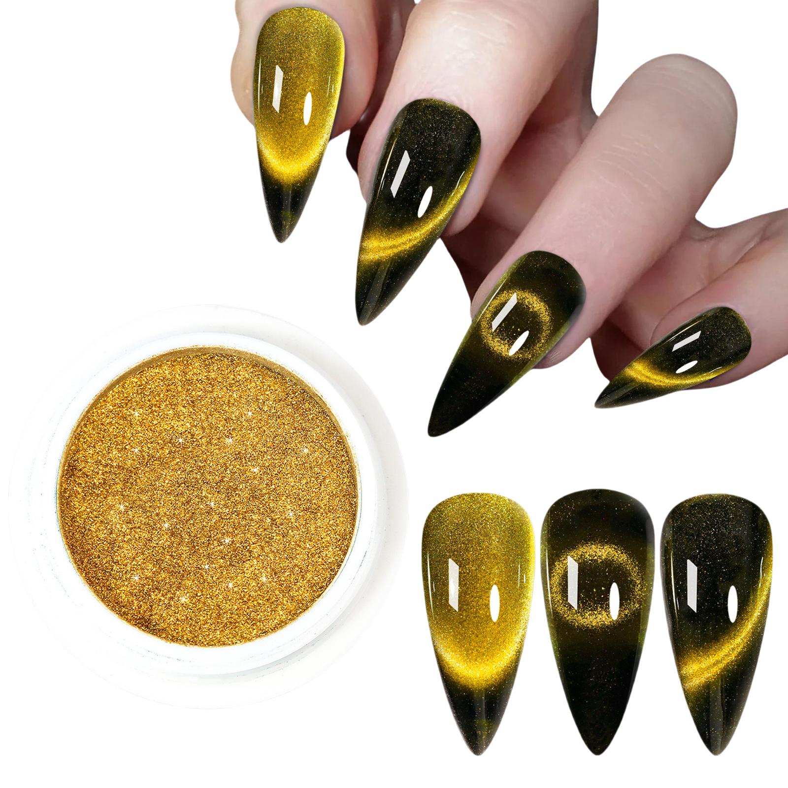 

9D Пудра для нігтів «Котяче око» Дзеркальний ефект Магнітна пудра Глітерна пігментна пудра Пудра для нейл-арту Декорації для нігтів 8