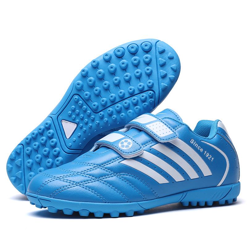 Unisex Velcro Low-Top Breathable Anti-Slip Football Training Shoes